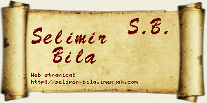Selimir Bila vizit kartica